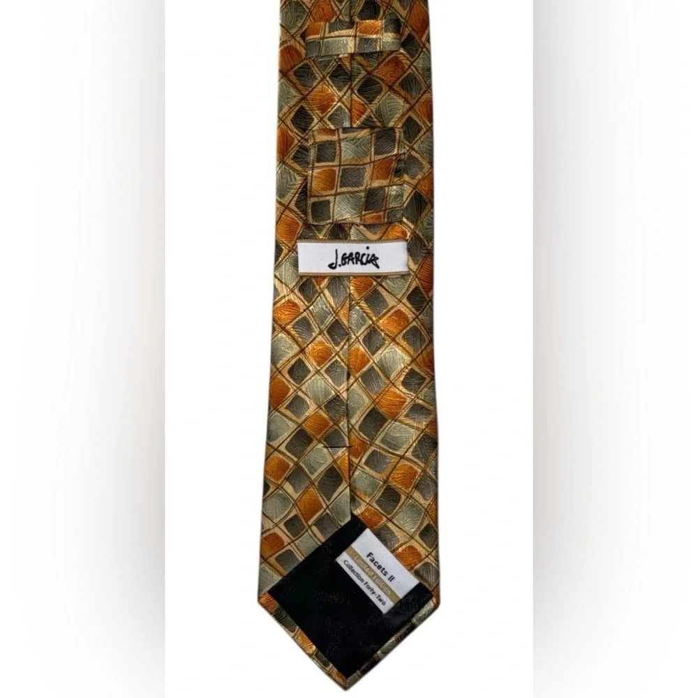 Vintage Jerry Garcia silk necktie Facets II series,‎ Collection Forty‑Two.